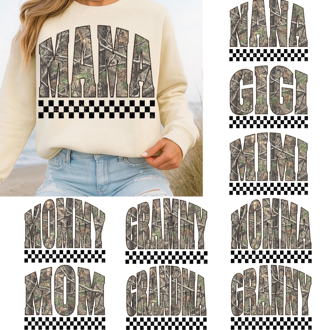Camo “title” sweatshirt