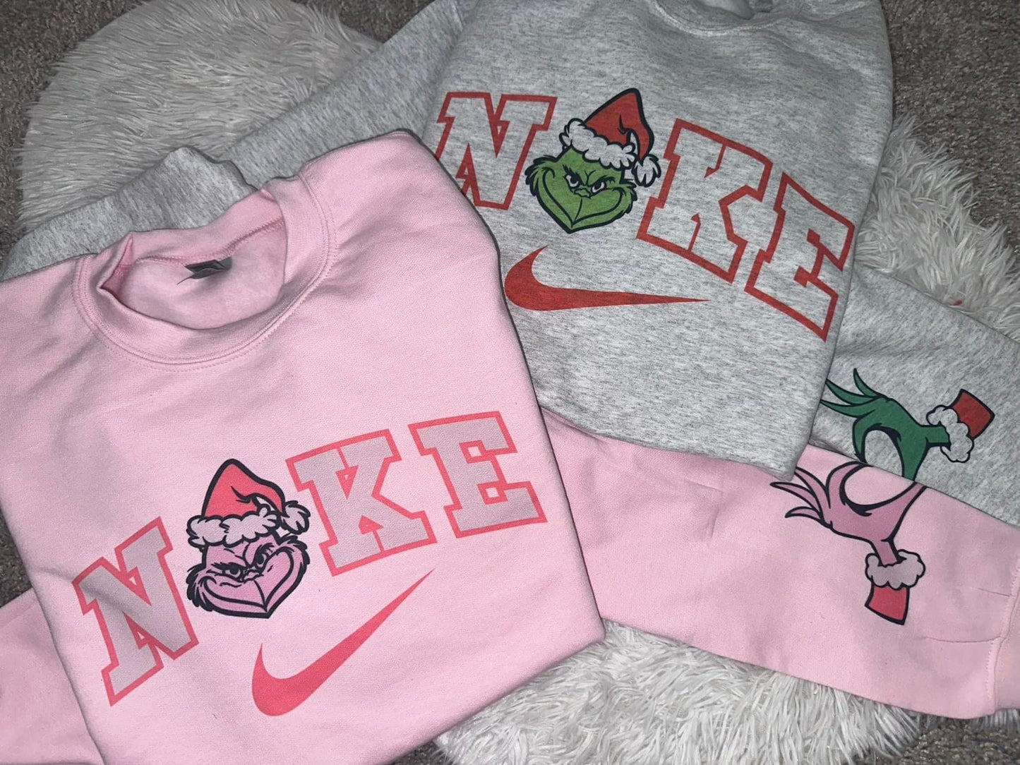 N!ke green man crewneck w/ sleeve design