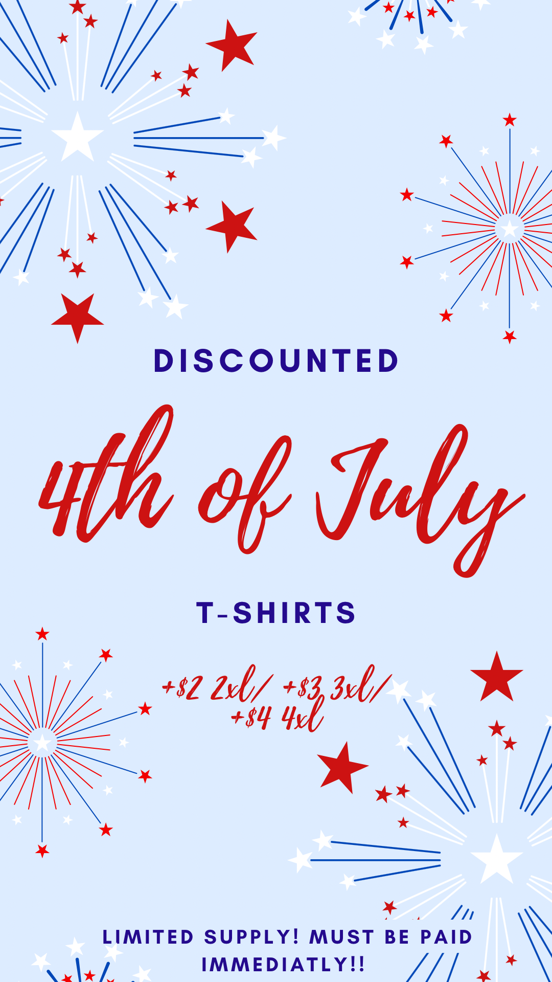 ❤️🤍💙4th of July Tees *Discounted*
