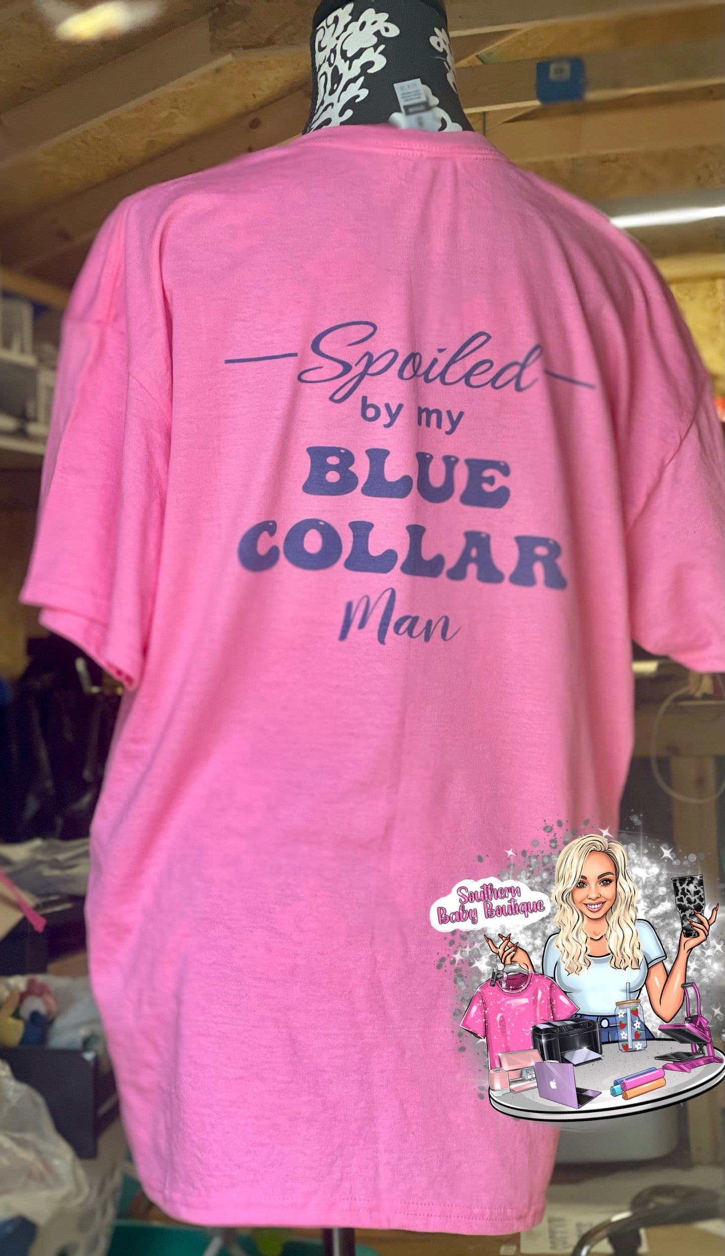 “Spoiled by my blue collar man”