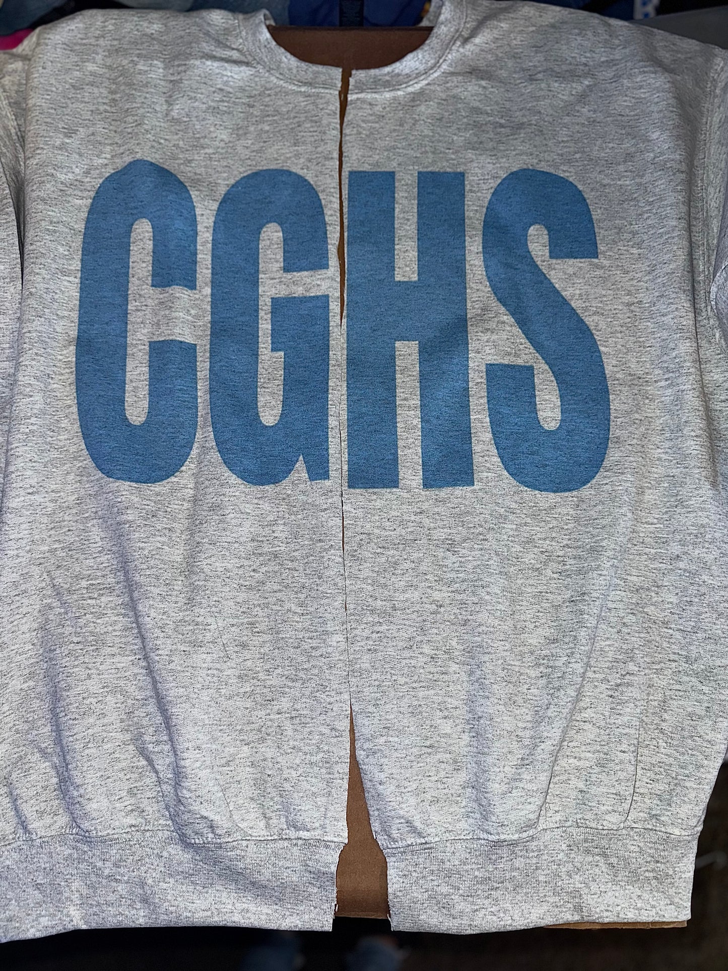 State/school crewneck cardigans