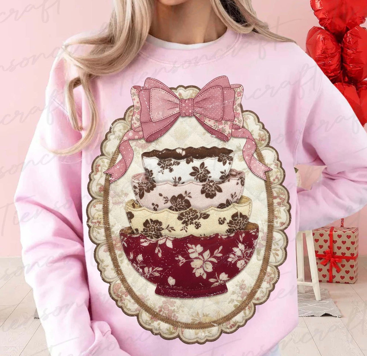 thrifting coquette sweatshirts