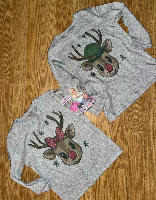 Kids reindeer shirts